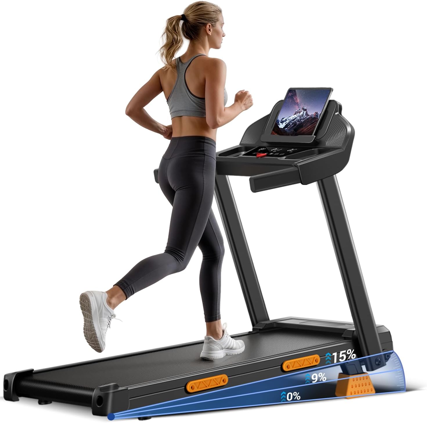 Akluer 480L-B Incline Walking Pad with Handle