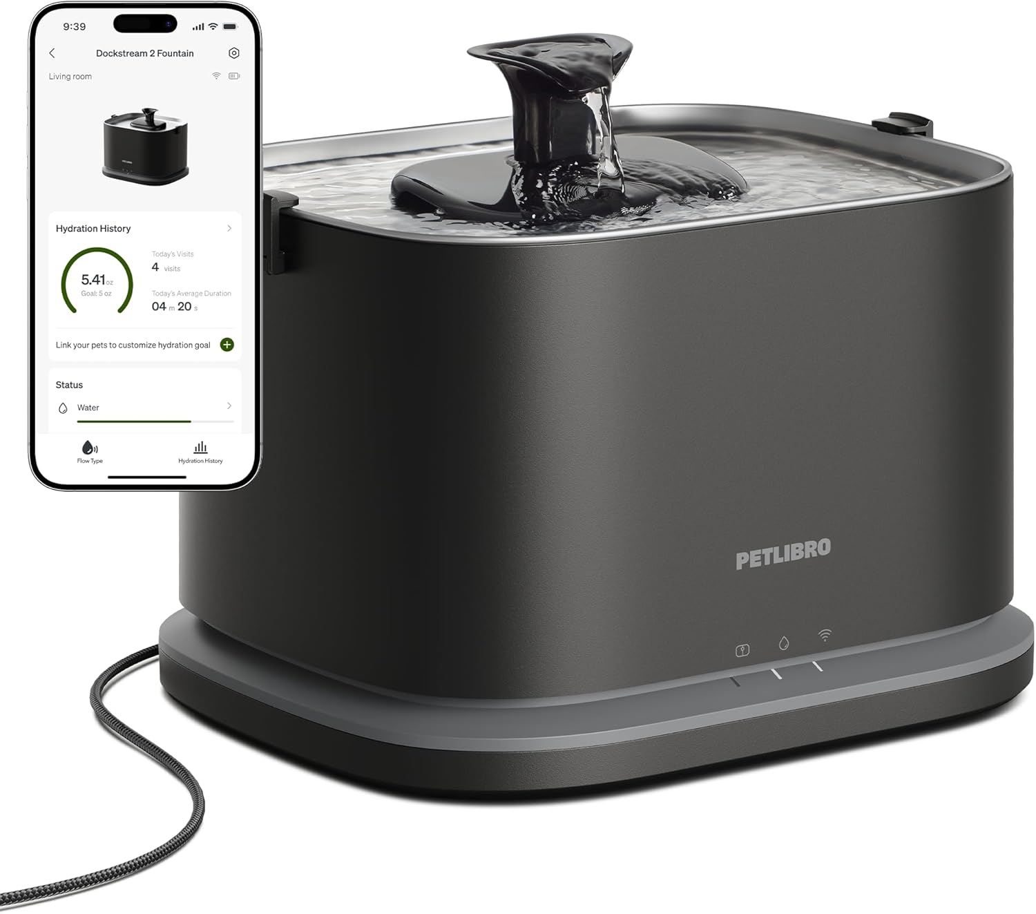 PETLIBRO Dockstream 2 Smart App Monitoring Fountain