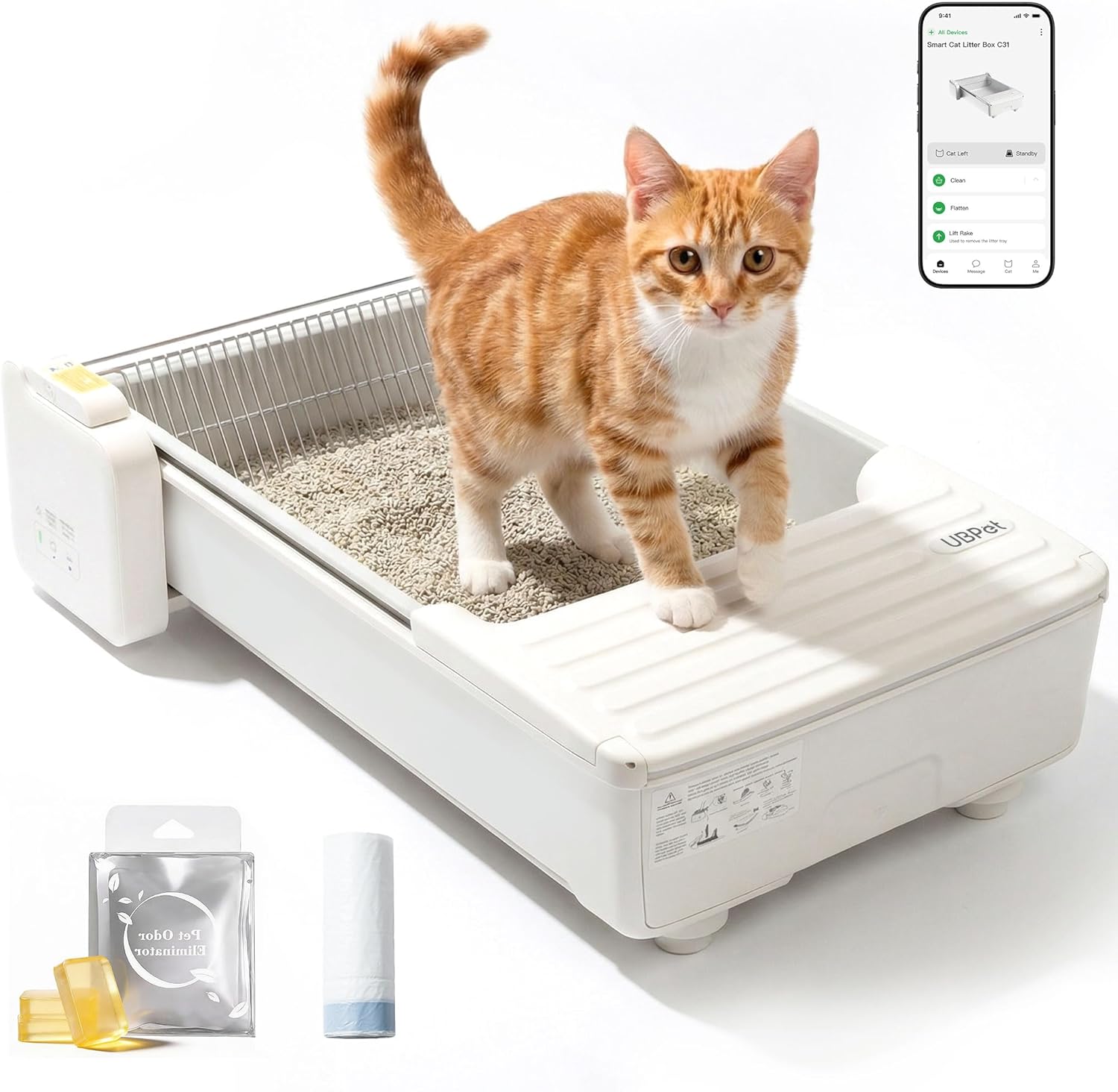 Open-Top Self-Cleaning Litter Box – MW-SC03