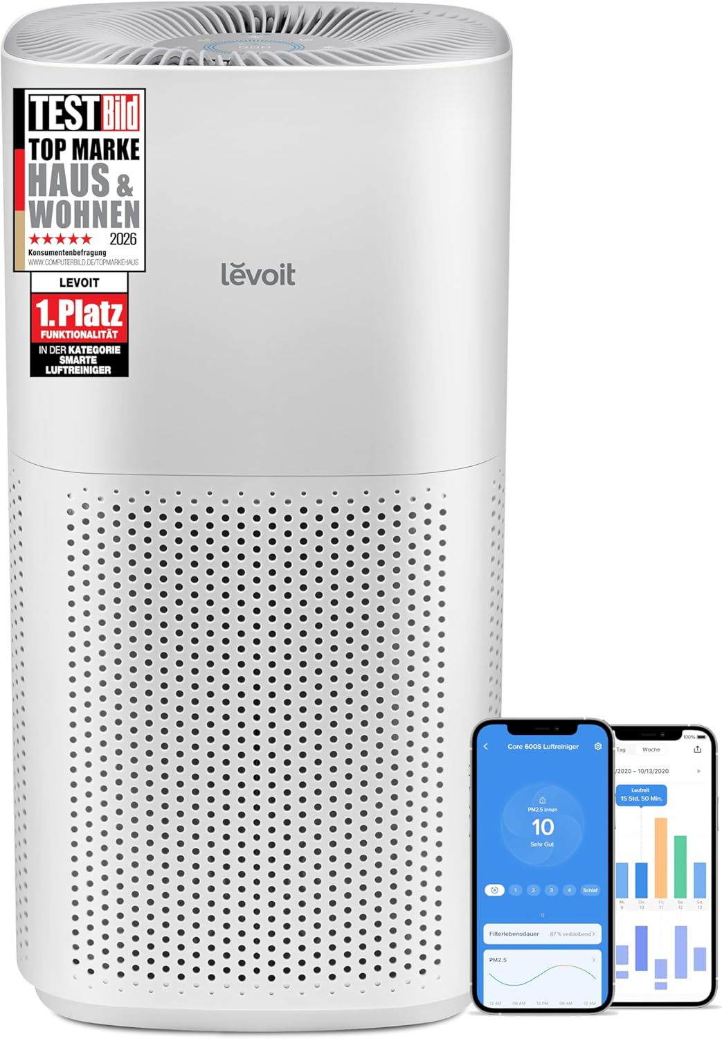 Levoit Core 600S Smart Air Purifier for Large Rooms
